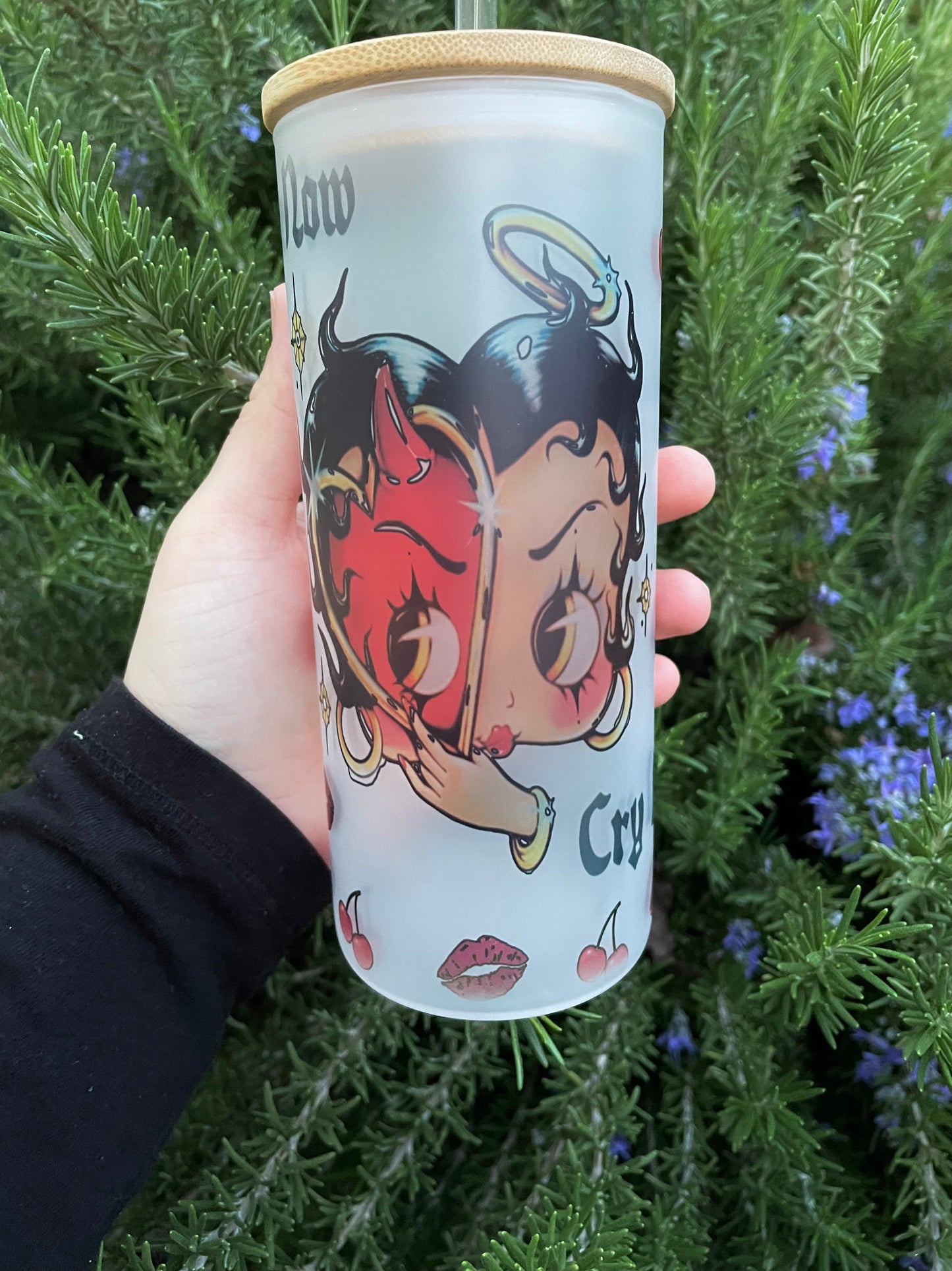 Betty Boop glass cup